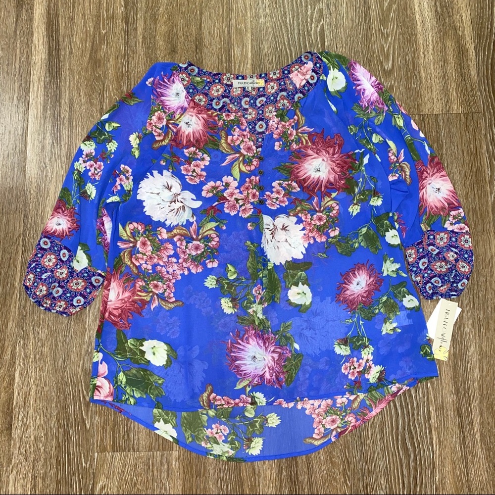 🎉3/$30🎉Figueroa & Floral Bright Boho Top xl